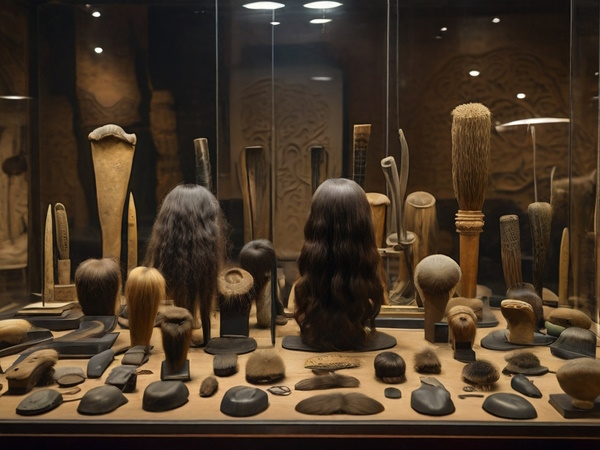 Коллекция изделий из волос в музее Лейлы