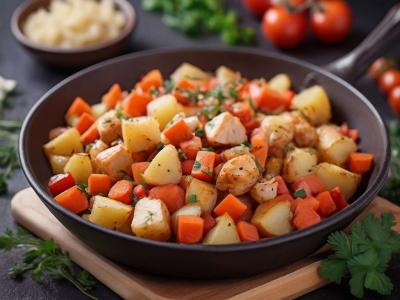 Картошка с курицей и овощами: вкусный ужин быстро и вкусно
